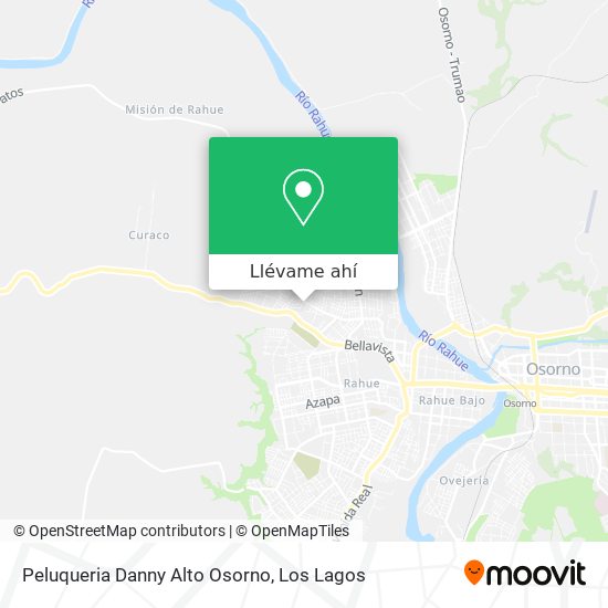 Mapa de Peluqueria Danny Alto Osorno