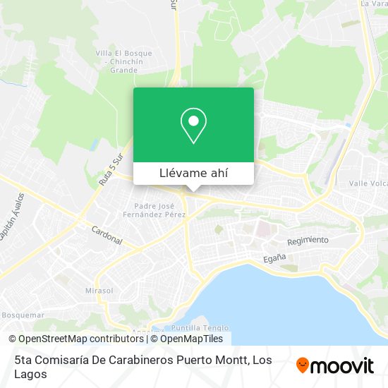 Mapa de 5ta Comisaría De Carabineros Puerto Montt