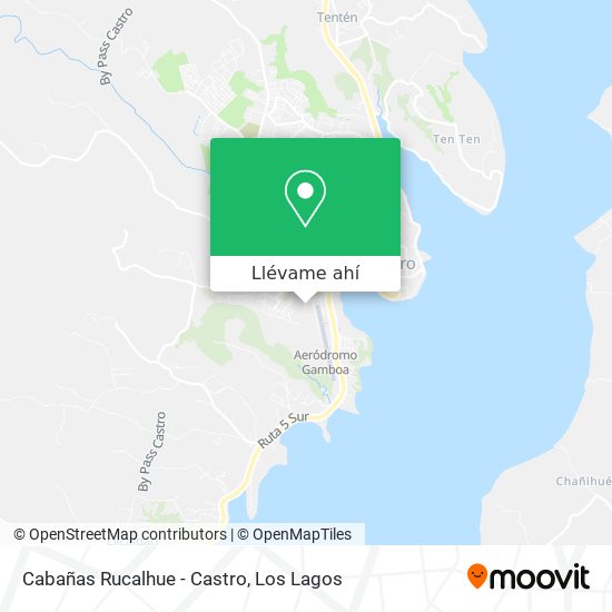 Mapa de Cabañas Rucalhue - Castro