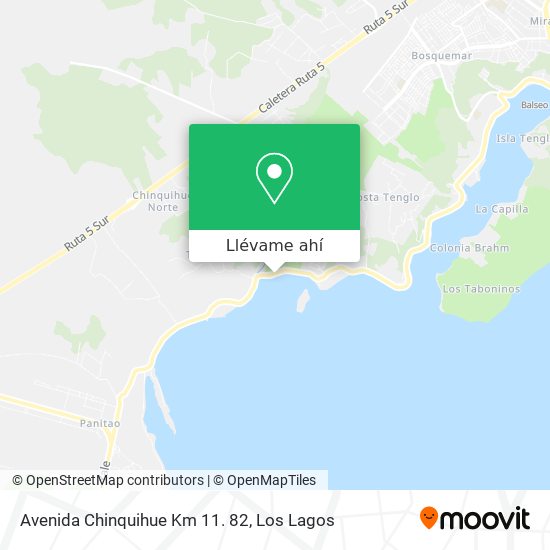 Mapa de Avenida Chinquihue Km 11. 82