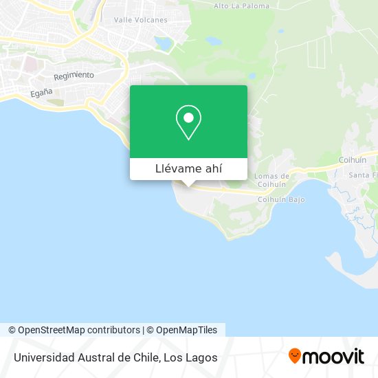 Mapa de Universidad Austral de Chile
