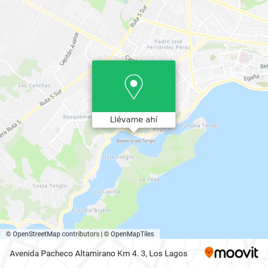 Mapa de Avenida Pacheco Altamirano Km 4. 3