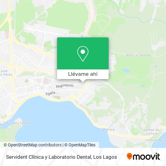 Mapa de Servident Clínica y Laboratorio Dental