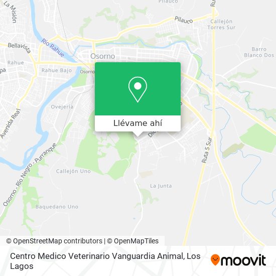 Mapa de Centro Medico Veterinario Vanguardia Animal