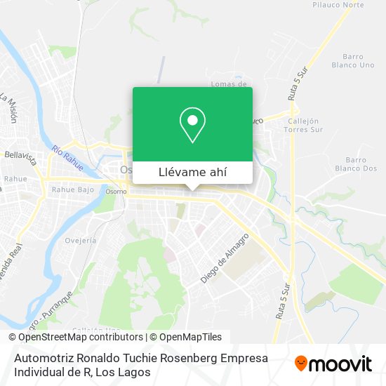 Mapa de Automotriz Ronaldo Tuchie Rosenberg Empresa Individual de R