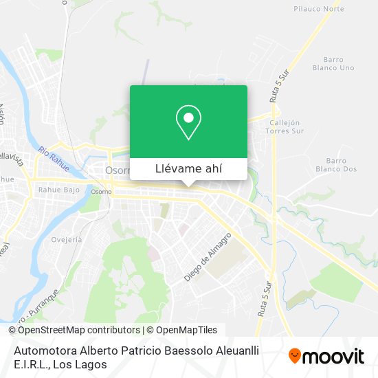 Mapa de Automotora Alberto Patricio Baessolo Aleuanlli E.I.R.L.
