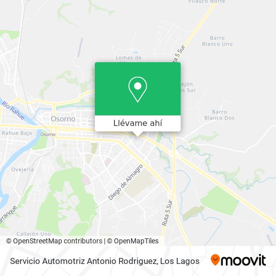 Mapa de Servicio Automotriz Antonio Rodriguez