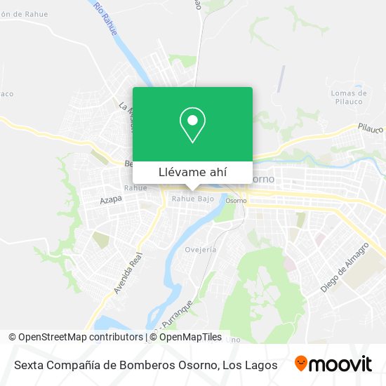 Mapa de Sexta Compañía de Bomberos Osorno