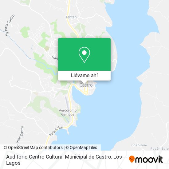 Mapa de Auditorio Centro Cultural Municipal de Castro