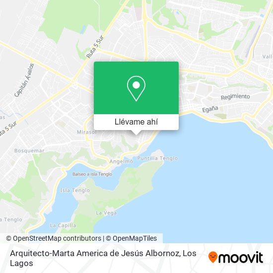 Mapa de Arquitecto-Marta America de Jesús Albornoz