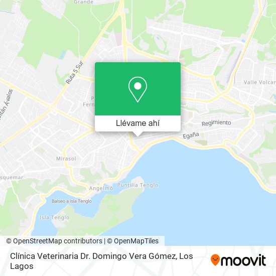 Mapa de Clínica Veterinaria Dr. Domingo Vera Gómez