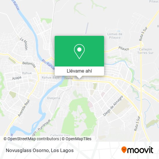 Mapa de Novusglass Osorno