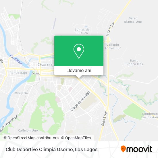 Mapa de Club Deportivo Olimpia Osorno