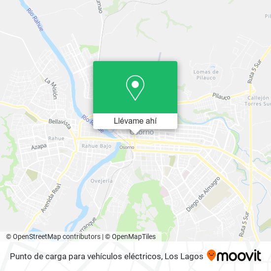 Mapa de Punto de carga para vehículos eléctricos