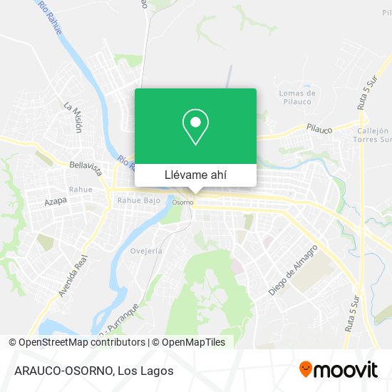 Mapa de ARAUCO-OSORNO