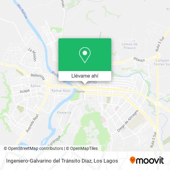 Mapa de Ingeniero-Galvarino del Tránsito Díaz