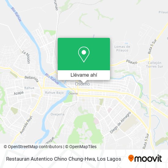 Mapa de Restauran Autentico Chino Chung-Hwa