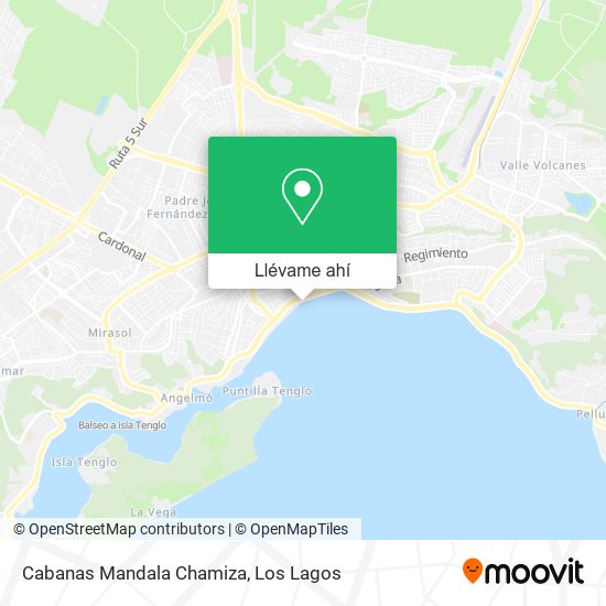 Mapa de Cabanas Mandala Chamiza