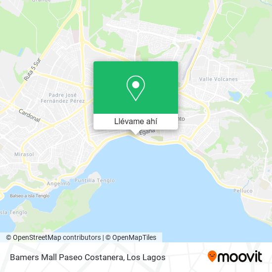 Mapa de Bamers Mall Paseo Costanera