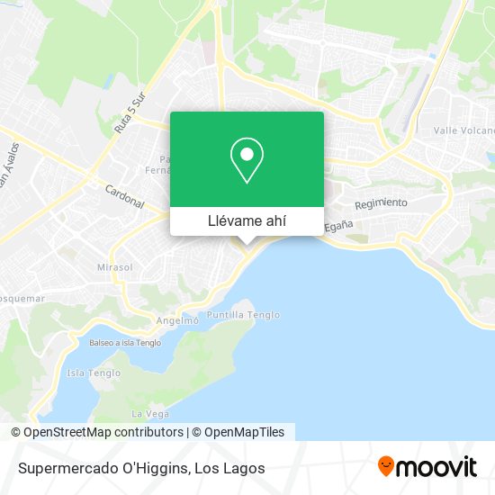 Mapa de Supermercado O'Higgins