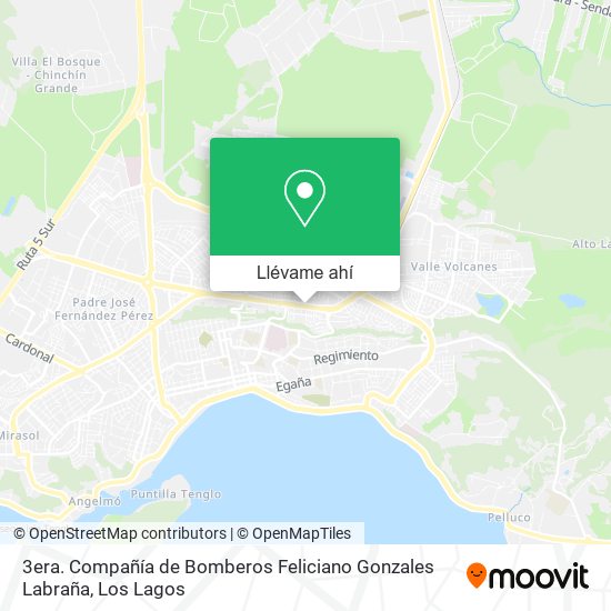 Mapa de 3era. Compañía de Bomberos Feliciano Gonzales Labraña