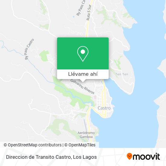 Mapa de Direccion de Transito Castro