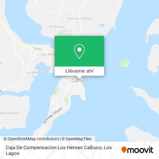Mapa de Caja De Compensacion Los Heroes Calbuco