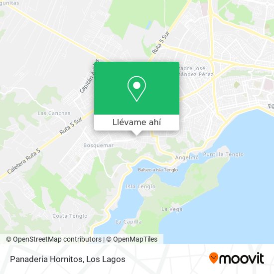 Mapa de Panaderia Hornitos