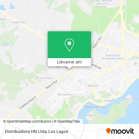 Mapa de Distribuidora HN Ltda