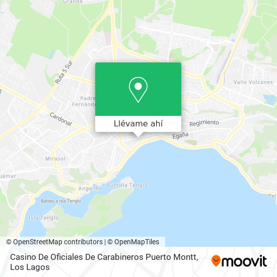 Mapa de Casino De Oficiales De Carabineros Puerto Montt