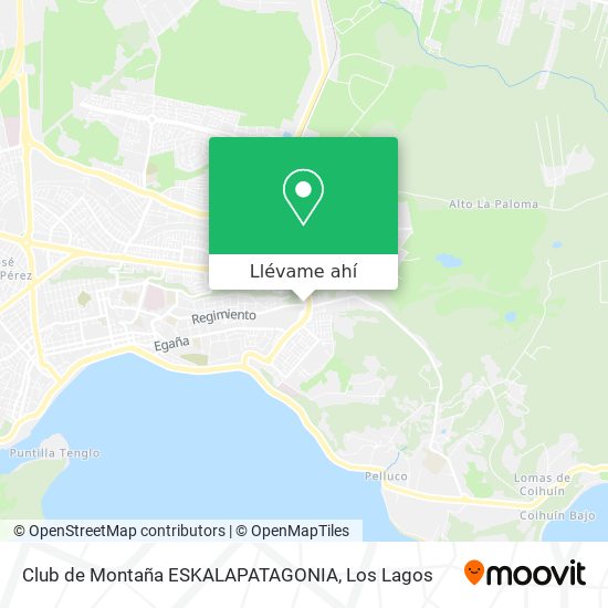 Mapa de Club de Montaña ESKALAPATAGONIA