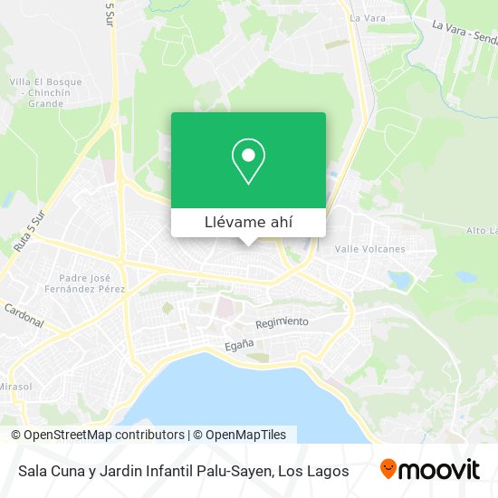 Mapa de Sala Cuna y Jardin Infantil Palu-Sayen