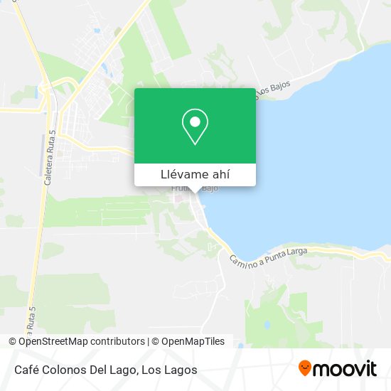 Mapa de Café Colonos Del Lago