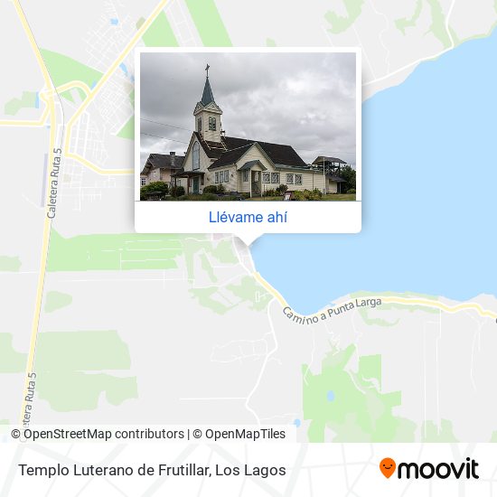 Mapa de Templo Luterano de Frutillar