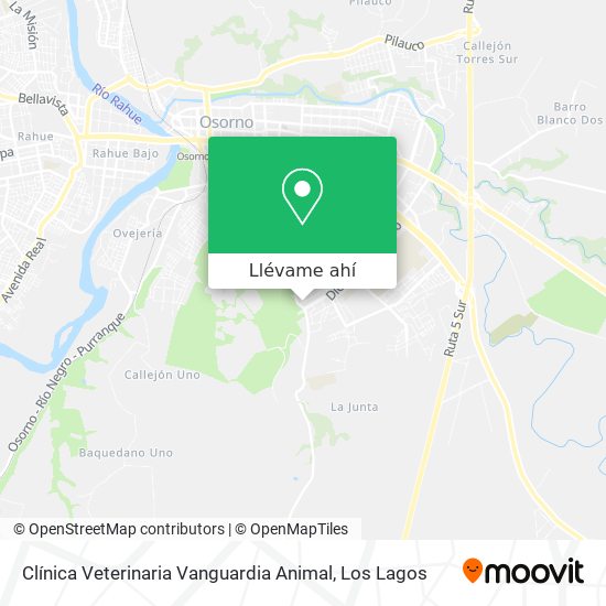 Mapa de Clínica Veterinaria Vanguardia Animal