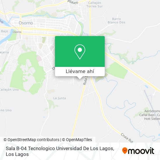Mapa de Sala B-04 Tecnologico Universidad De Los Lagos