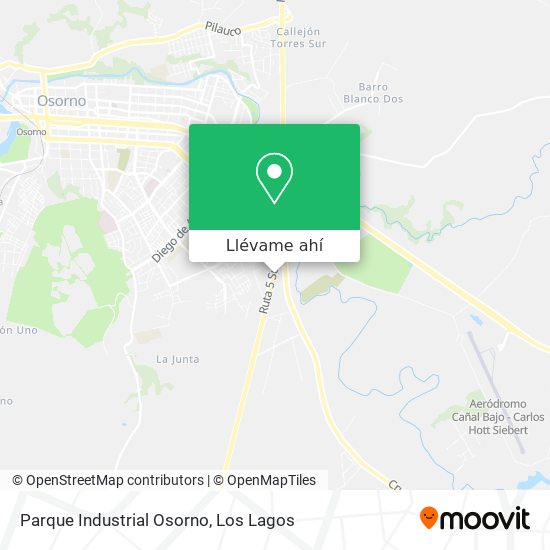 Mapa de Parque Industrial Osorno