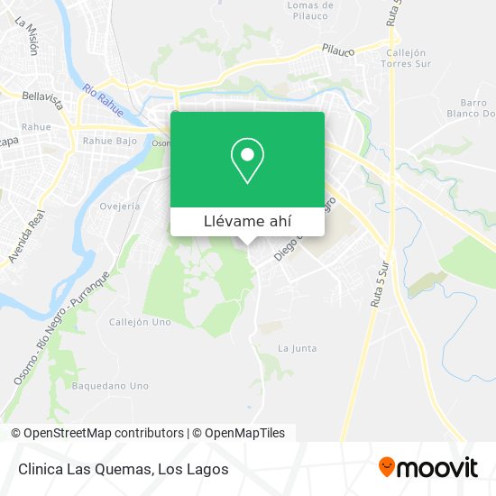 Mapa de Clinica Las Quemas