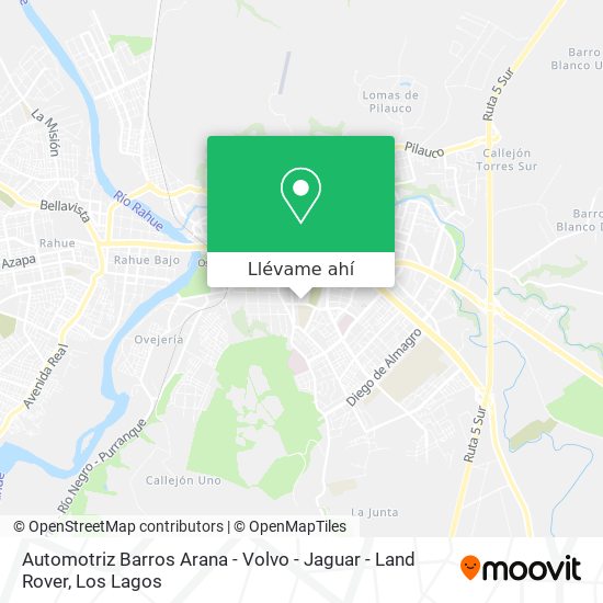 Mapa de Automotriz Barros Arana - Volvo - Jaguar - Land Rover