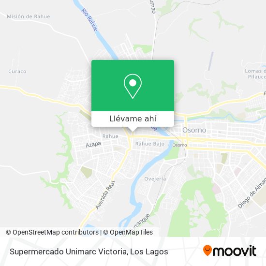 Mapa de Supermercado Unimarc Victoria