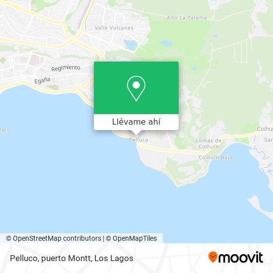 Mapa de Pelluco, puerto Montt