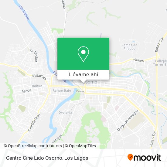 Mapa de Centro Cine Lido Osorno