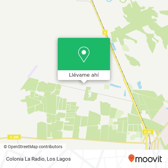 Mapa de Colonia La Radio