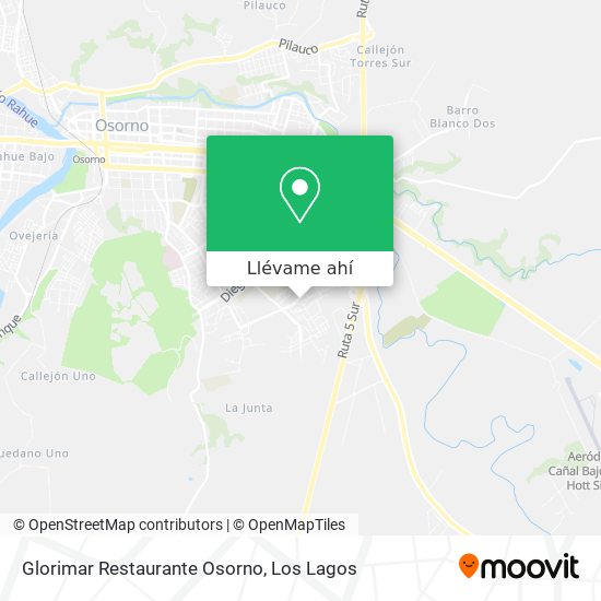 Mapa de Glorimar Restaurante Osorno