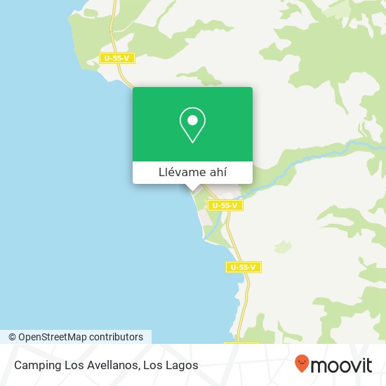 Mapa de Camping Los Avellanos