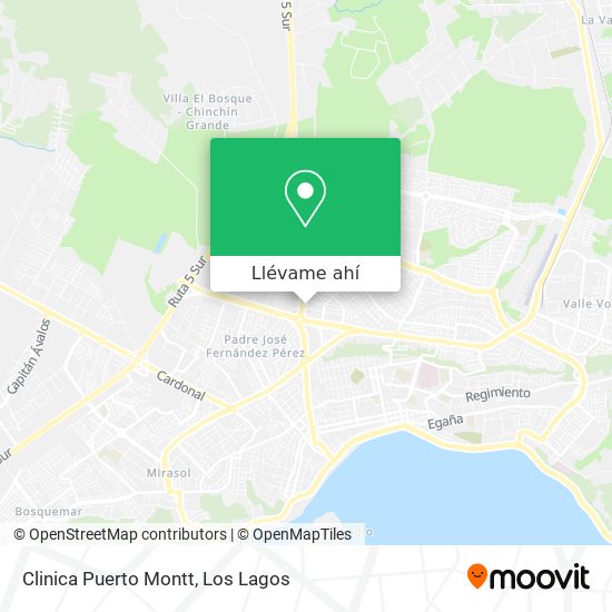 Mapa de Clinica Puerto Montt
