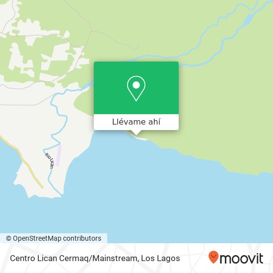 Mapa de Centro Lican Cermaq/Mainstream