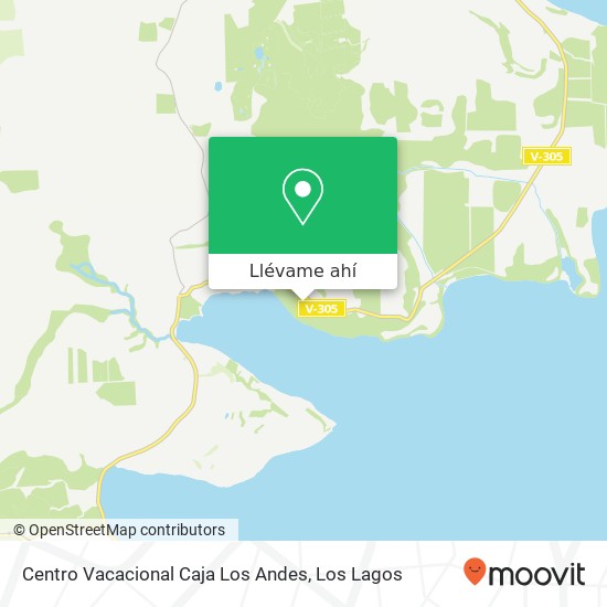 Mapa de Centro Vacacional Caja Los Andes