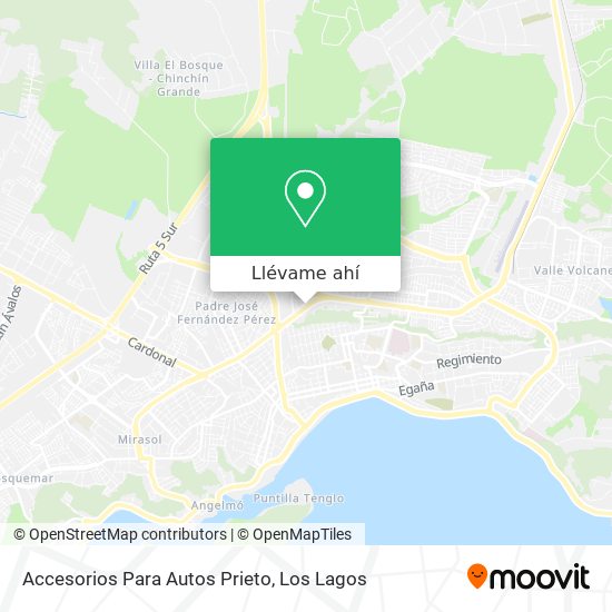 Mapa de Accesorios Para Autos Prieto