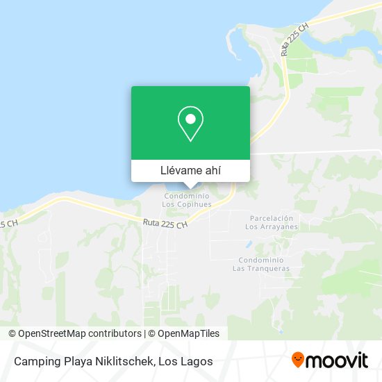 Mapa de Camping Playa Niklitschek
